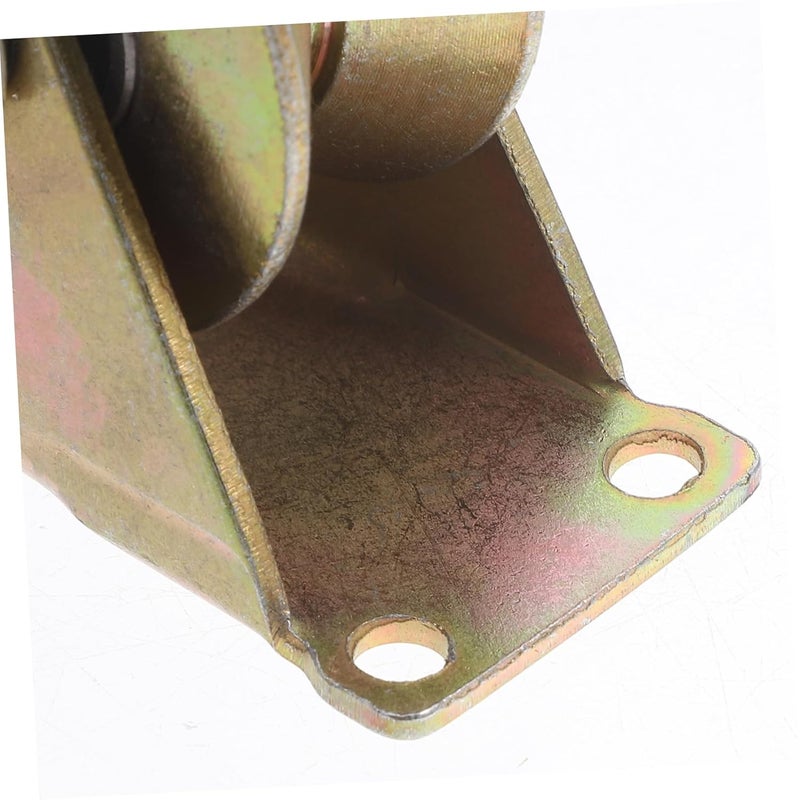 Stobaza 2Pcs Steel Pulley Block Single Wheel Wire Rope Rail For Ceiling Garage - Image 5
